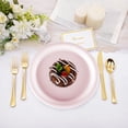 thumbnail image 4 of Iumwxz Assiette Ronde en Plastique Multicolore Style Nordique Collation Fruit Plateau de Service Incassable Léger Durable Compatible Micro-Ondes Lave-Vaisselle Maison Cuisine 1 Pce Rose, 4 of 6
