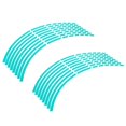 thumbnail image 4 of 16pcs Bike Motorcycle 16-18inch Reflective Wheel Strip Decor Stickers Blue Green Red Orange Yellow White Suitable for Most Wheels, 4 of 7