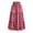 B-Red, variant on Bocqde Women's Boho Maxi Skirts Summer Fashion Casual Drawstring Elastic High Waist Long Skirt Solid Color Flowy A Line Ruffle Swing Skirt