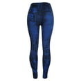 thumbnail image 3 of XZNGL Jeans pour Femmes Pantalon Bas Coloré Rehausse-Fesses Super Bombe Ajusté Pantalon Neuf Minutes, 3 of 4
