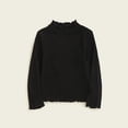 thumbnail image 2 of Diufon Toddler Baby Long Sleeve Tops High Neck Ruffled Hem Basic Bottom Clothes Fall Winter Warm Blouse, 2 of 3