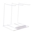 thumbnail image 1 of Yinanstore Jewelry Organizer Display Stand Earrings Display Stand Metal Jewelry Storage Rack for Rings Glasses Hairband Photography Shop 3 Row White, 1 of 8