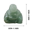 thumbnail image 1 of Birdeem Figurines Feng Shui de Buddha Rieur Heureux en Cristal Sculpté Richesse, 1 of 12