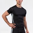 thumbnail image 3 of hotojiny Men’s Compression Shirts Short Sleeve Quick Dry Sports Athletic Workout Tee Base Layer Undershirt T-Shirt Tops, 3 of 6