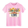 thumbnail image 1 of Pyjama Court Taille 8 pour Filles, T-Shirt à Manches Courtes Imprimé Décontracté pour Enfants, 1 of 4