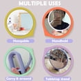 thumbnail image 4 of 10X/15X Magnifying Handheld Mirror Folding Handle Double-sided Portable Travel Magnified Hand Mirror Pedestal Makeup Mirror, 4 of 6