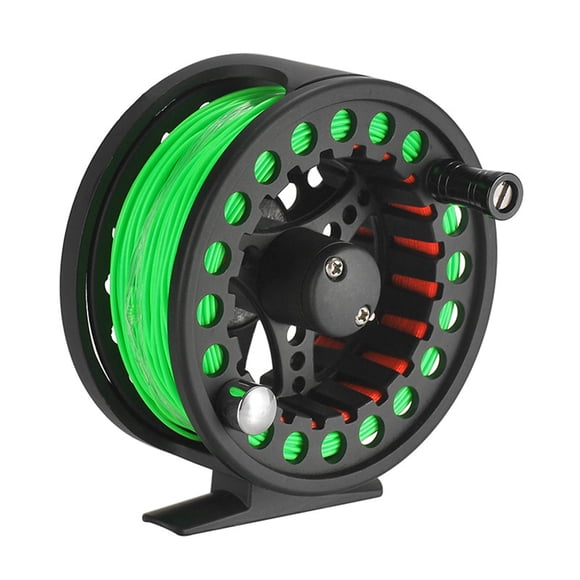 Amdohai 2+1BB Large Arbor Fly Fishing Reel Lightweight CNC Machined Aluminum Alloy Fly Fishing Reel with Line