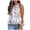 white, variant on CHUANK Women Summer Blouses Halter Neck Tank Tops Floral Sleeveless Shirt Pleated Casual Camisole Chiffon T-Shirt Tops Blouses