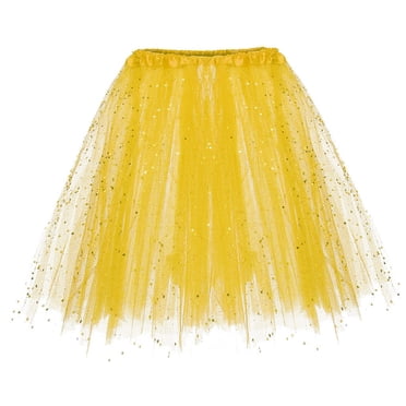 2025 Womens Paillette Elastic Plus Size Skirt 3 Layered Short Skirt Swim Skirts for Women Adult Tutu Dancing Skirt