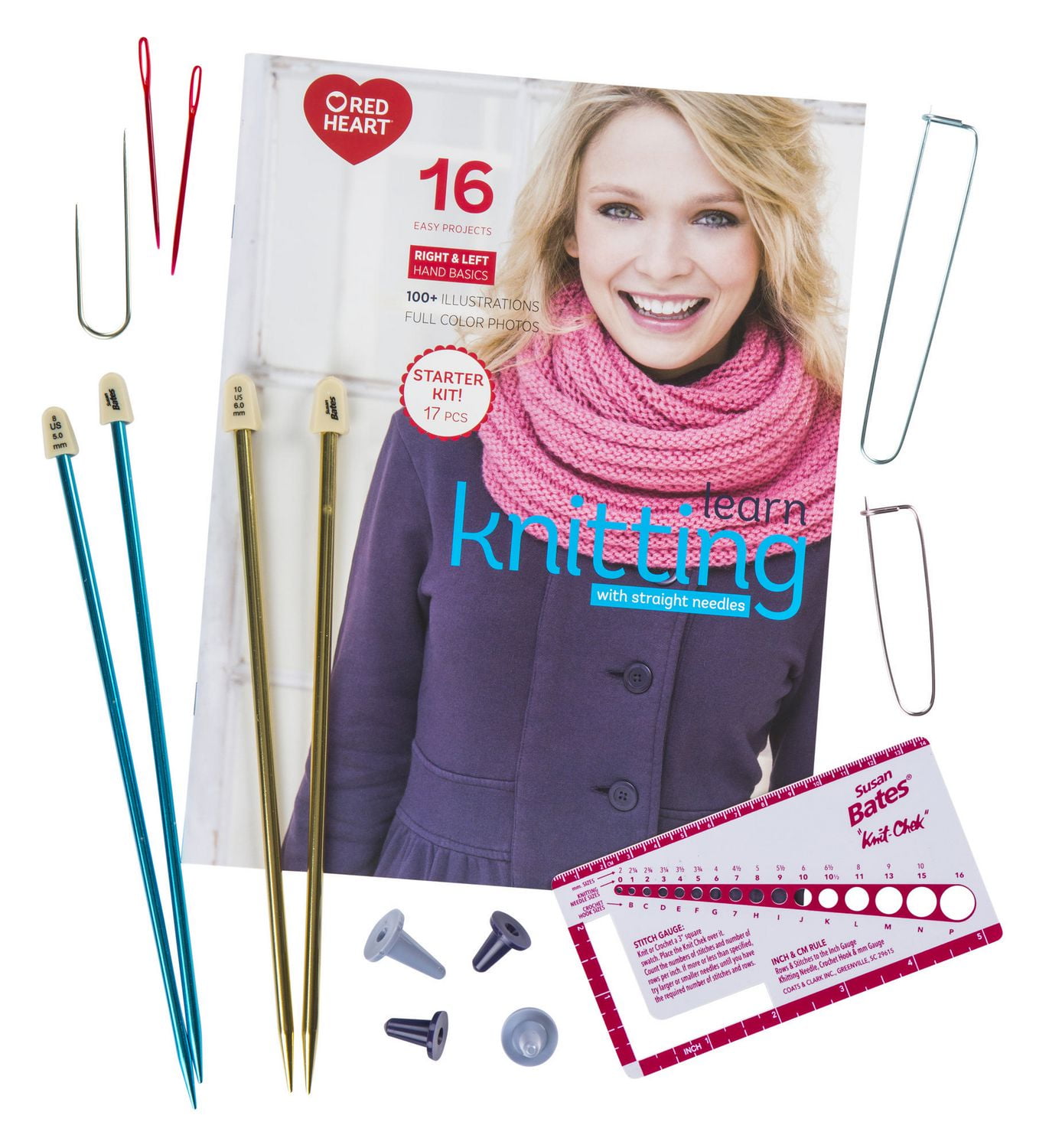 Red Heart Learn Knitting Kit (English)