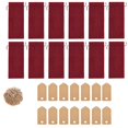thumbnail image 2 of Agiferg Sac à Vin en Lin 12 Pcs, Bouchon de Bouteille de Vin, Sac-Cadeau de Bouteille de Vin avec Étiquette à Cordon, 2 of 6