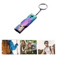 thumbnail image 3 of EGNMCR Sifflet de Survie Extérieur en Acier Inoxydable pour Camping et Randonnée à Double Tube à Haute Fréquence le Sifflet, 3 of 9