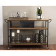 thumbnail image 2 of Baxton Studio Lancashire Kitchen Cart in Brown and Antique Bronze, 2 of 5