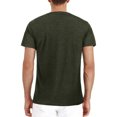 thumbnail image 3 of Matoen Homme T-Shirt Blouse Basique Uni Uni à Manches Courtes Musclé Robuste Haut, 3 of 3