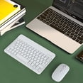 thumbnail image 4 of YOPTOP Mini Clavier Bluetooth Sans Fil Compatible avec iPad 9th 2021/ 8th 2020 / 7th Generation 10.2 Pouces iPad Pro iPad Air iPad Mini Tous les iPhones et Autres Appareils Compatibles Bluetooth, Rose, 4 of 6