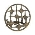 thumbnail image 1 of Cast Iron Mid Century Modern Stars Decorative Wall Mounted Garden Hose Holder, 1 of 7