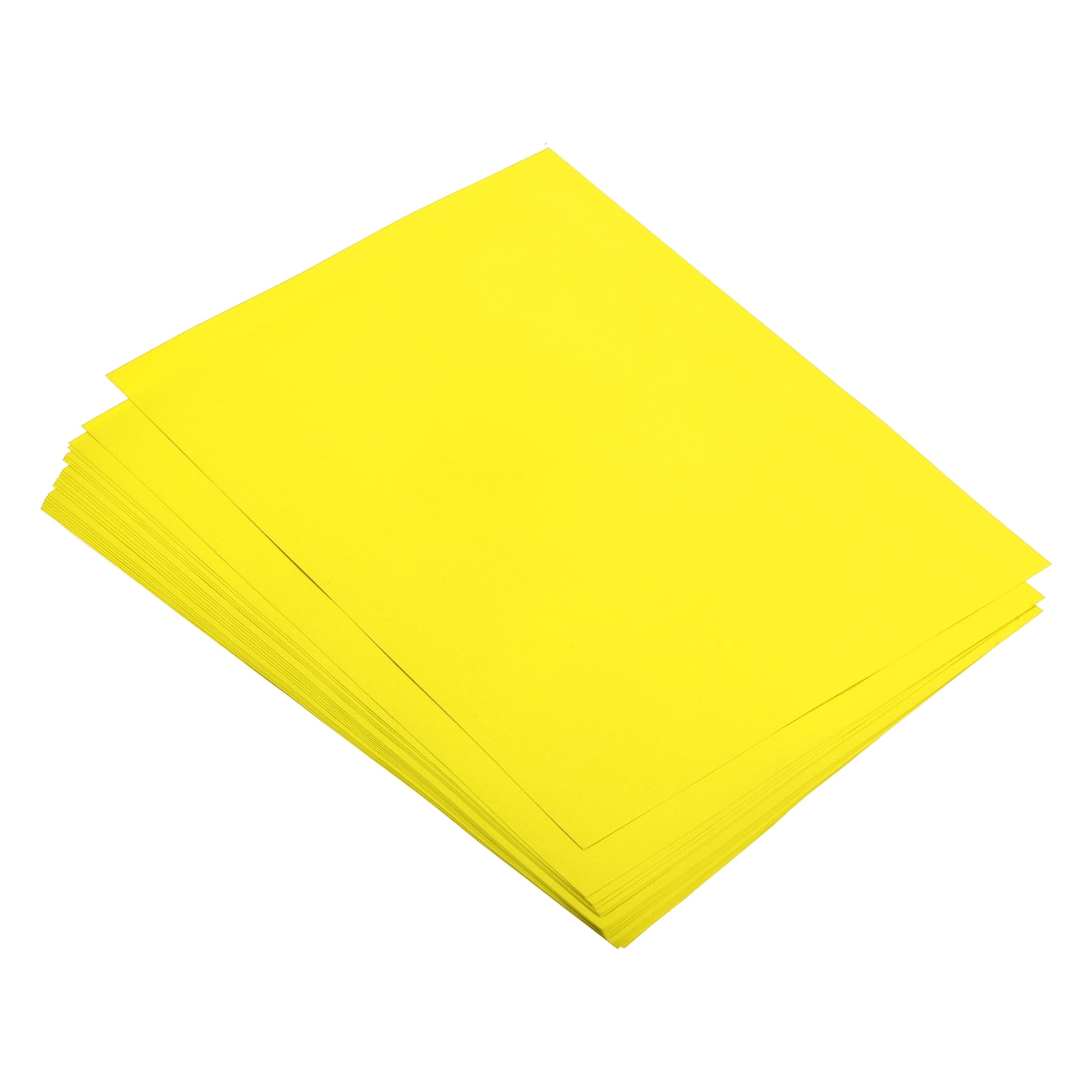 Uxcell 100 Sheets Colored Copy Paper 11.8x7.9 Inch A4 Printer Paper 80gsm Bright Yellow for Office Printing, Document Copying, Invitations, Forms, Art Projects