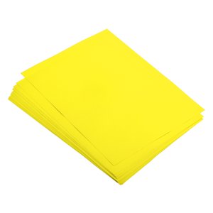 Uxcell 100 Feuilles Papier couleur 11,8x7.9 pouce A4 Papier à imprimer 80gsm Jaune lumineux pour impression de bureau, copie de documents, invitations, formulaires, projets artistiques