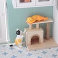 thumbnail image 3 of EASTIN Mini House Cat Tower Creative Small Mini Cat Climbing Frame Dolly House Decor Cat Tree for Household Kindergarten Children, 3 of 6