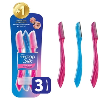 Schick Hydro Silk Rasoir Exfoliant pour Sourcils pour Retouches & Tondeuse de Précision