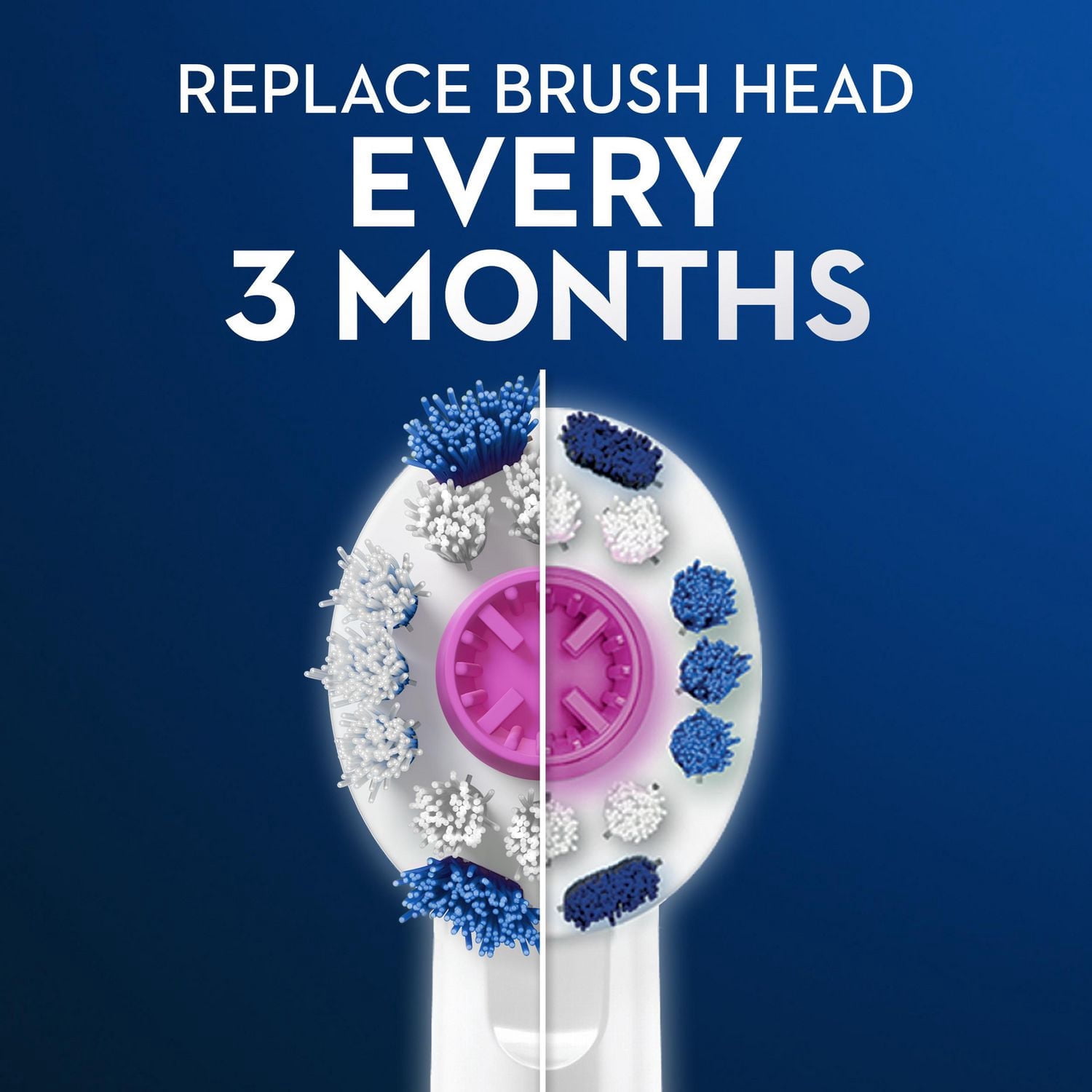 Oral-B 3D White Brossettes de Rechange à Filaments en X Lot de 3