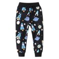 thumbnail image 1 of Boys Cotton Sweatpants Kids Jogger Pants Running Jogging Pants With Pockets Drawstring Black, 1 of 6