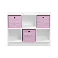 thumbnail image 3 of Furinno Bibliothèque de Base 3x2 avec Bacs, Blanc/rose, 99940WH/LPI, 3 of 4