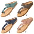 thumbnail image 5 of Women’s Toe Thong Footbed Slide Sandals  Wide Width Available, 5 of 5