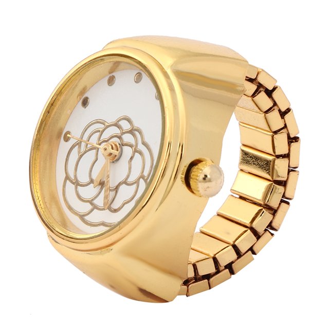 Simple Quartz Ring Watch, Ring Watch, Alloy For Most Women Beautiful Girls Gold,Rose Gold