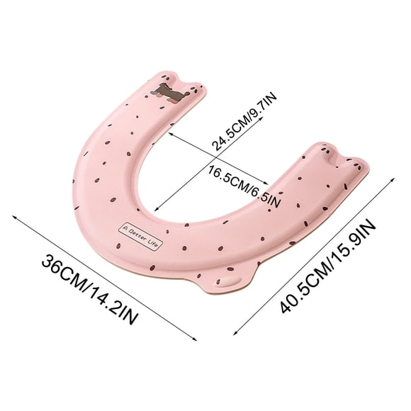 Toilet Seats for Standard Toilets,Waterproof Soft Pad Toilet Seat Ring in U Shape for Bathroom Comfort