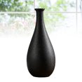 thumbnail image 2 of MasteelfCA 1Pc Simplicity Black Ceramic Vase Simulation Flowers Dried Flowers Container Household Craft Ornament, 2 of 8