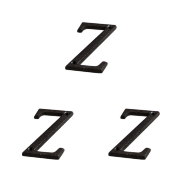 Youkk Iron Decoration Doorplate Durable And Rustproof Wide Application Not Easy To Fade Metal Metal Letters House Numbers B17--Z 3Set