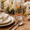 thumbnail image 3 of Lemon-Embossed Polka Dot Glass with Gold Rim – 12 oz Beverage Glass for Easter, Spring Dining and Gifting, 3 of 8