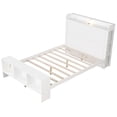 thumbnail image 2 of Costway Full Size Bed Frame with Storage Headboard & Footboard LED Bed Frame with 2 USB Ports, 2 of 10