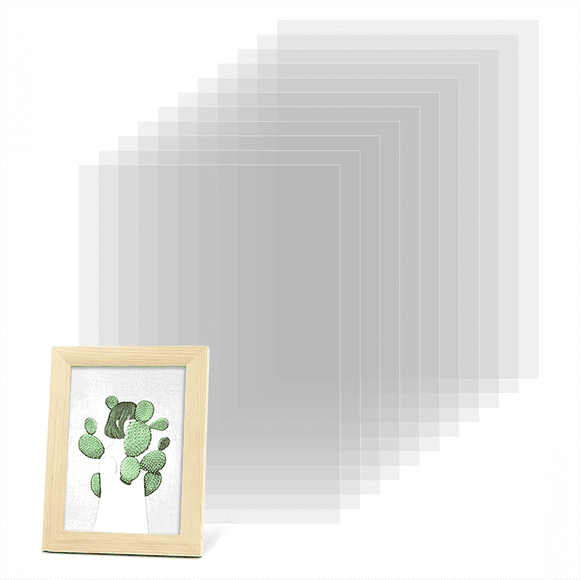 50 Pcs Feuilles d'Acétate Feuilles d'Acétate Transparentes Plastique Résistantes à la Chaleur, Feuilles de Pochoir Mylar Vierges 4.3x6.3inch Gabarit Plastique