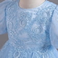 thumbnail image 4 of Cardigans pour Tout-Petits 2t Robes Jeunesse Taille 16 Robe Fille Tout-Petit Enfants Été Manches Courtes Robe Fleurie Robe de Défilé Performance, 4 of 8