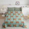 thumbnail image 2 of Erosebridal Cartoon Cattle Bedding Twin Comforter Set, Cute Farm Animal Down Comforter, Reversible, 2 of 7