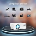 thumbnail image 2 of VANKYO Leisure 470 Mini Wifi Projector, 250'' Large Screen and 1080P Supported LCD Home Theater Projector, 2 of 7