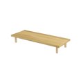 thumbnail image 1 of Compact Monitor Stand Desktop Riser, Height Adjustable Computer Stand for Ergonomic Viewing, Wooden Desk Organizer with Storage Shelf, 1 of 6