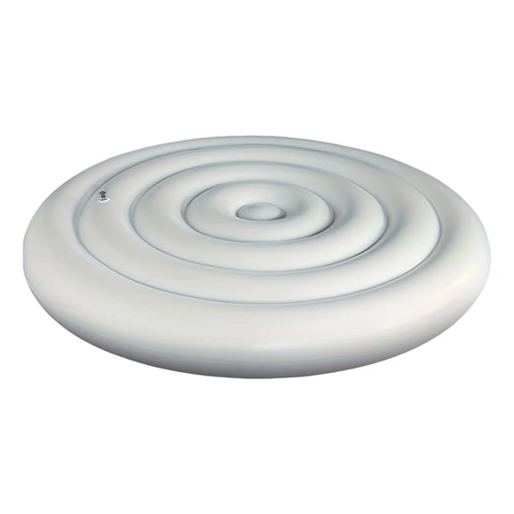 Couverture de Piscine Ronde 140cm avec Poignées Design Flottant Isolé pour Piscines hors Sol Réutilisable et Pliable pour Usage Extérieur