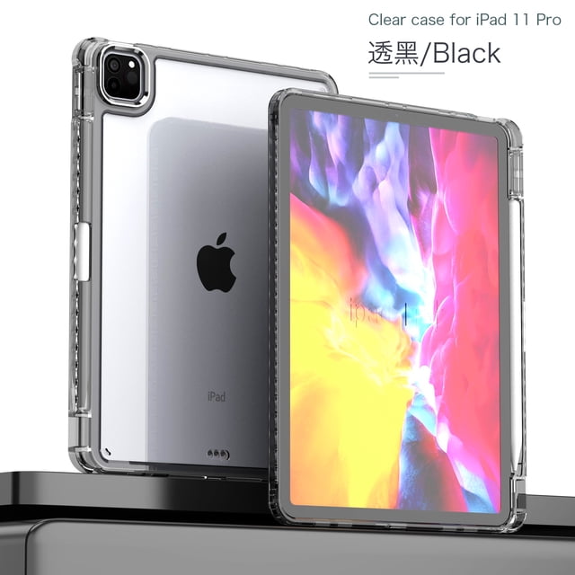 Acrylic Tablet Case For Ipad 9th Generation Transparent Hard Cover For Ipad 10th 8th 7th 10.2 Air 5 4 10.9 Inch Pro 11 Mini 6 Black Pro 11 2018-2022
