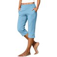 thumbnail image 1 of Timegard Womens Capri Pants Stretch High Waist Button Pull on Work Business Casual Pants for Summer with Pockets, 1 of 8