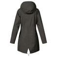 thumbnail image 5 of Pisexur Manteaux d'Hiver pour Femmes Imperméables de Plein Air Randonnée Imperméable Manteau de Pluie pour Femmes Doublé Veste de Pluie Légère à Capuche Manteaux Trench, 5 of 5