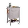 thumbnail image 2 of ACME Hoogzen Kitchen Cart in Stainless Steel & Gray, 2 of 2