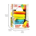 thumbnail image 4 of Bright Starts Cupcake Tower Stacking Toy with Teether, 4 of 6
