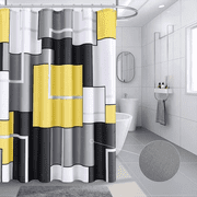 Clearance Sales! DomFun Shower Curtain Set With Hooks Shower Curtain For Bathroom Fabric Fall Shower Curtain Geometric Curtains Decorative Shower Curtain Water