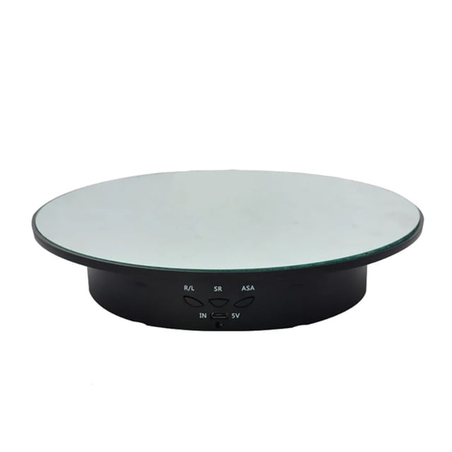 90/180 Degree Electric Rotating Display Stand Shop Display Turntable Mirror Spinning Base For Photography Products Shows ,Silent and Smooth Operation