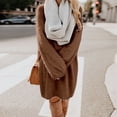 thumbnail image 2 of 2025 Robe Chandail pour Femmes Femmes Chandail d'Hiver Tricot Robes d'Enseignante Col Roulé Chaud Manches Longues Robe d'Enseignante Poche, 2 of 7