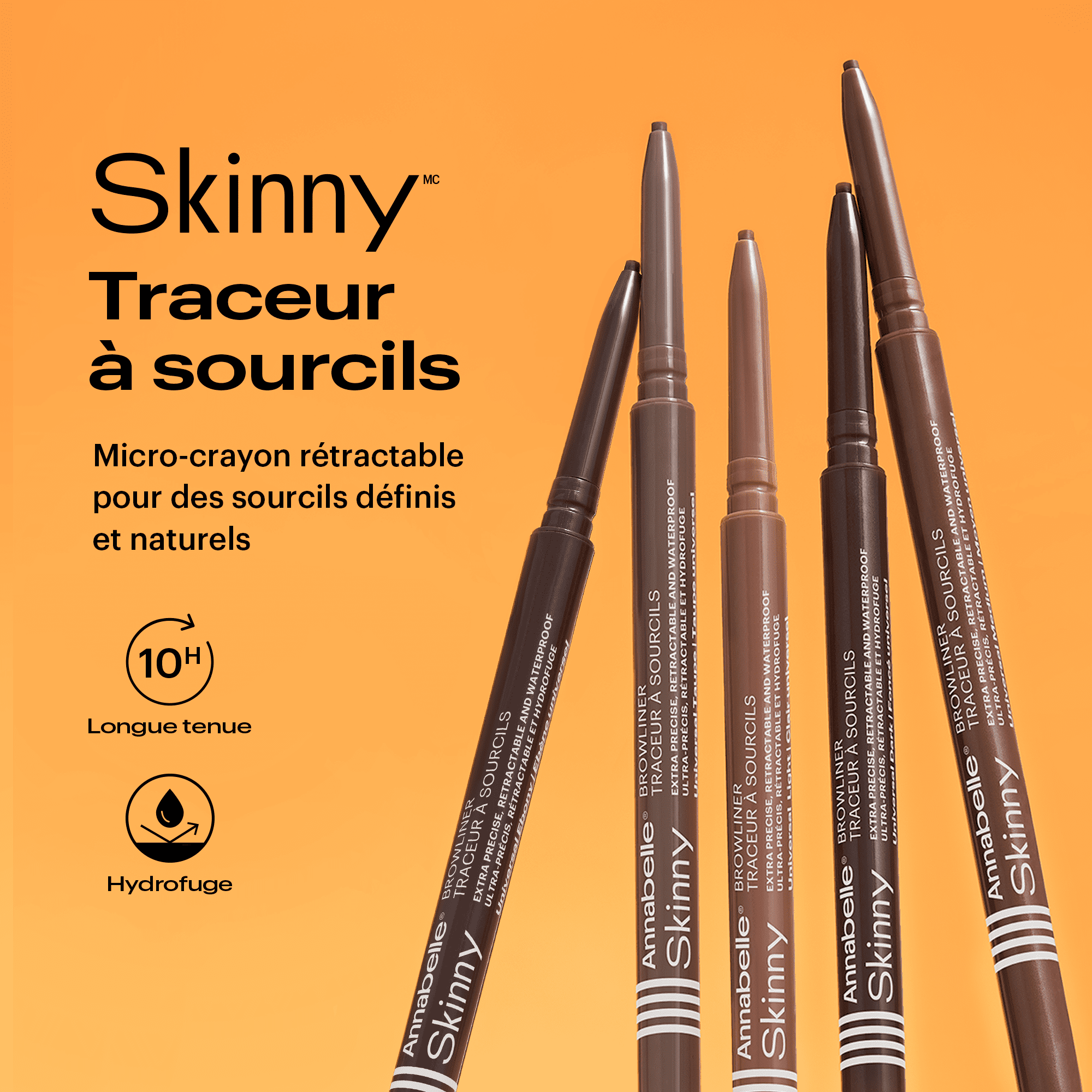 Annabelle Traceur à sourcils Skinny - Ebony