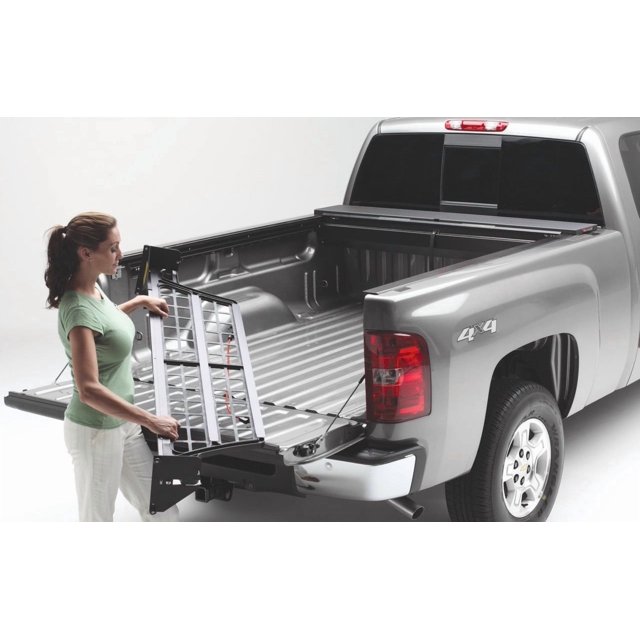 Roll N Lock; Roll-N-Lock Séparateur de Lit Cargo CM223 Gestionnaire de Cargaison; Fonctionne avec la Housse de Tonneau Rétractable Noir; Aluminium; Rabattable